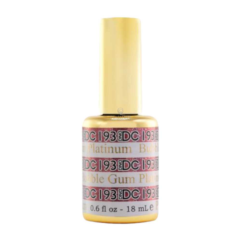 DND DC Platinum 193 Bubble Gum - Metallic Glitter Gel Polish
