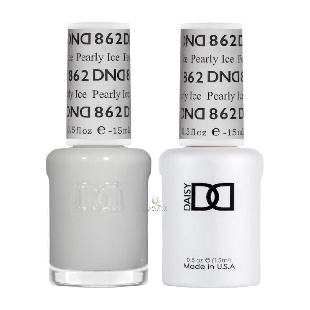 DND Duo - 862 Pearly Ice Sheer White Nail Polish, sheer white nail polish , nail salon leamington spa