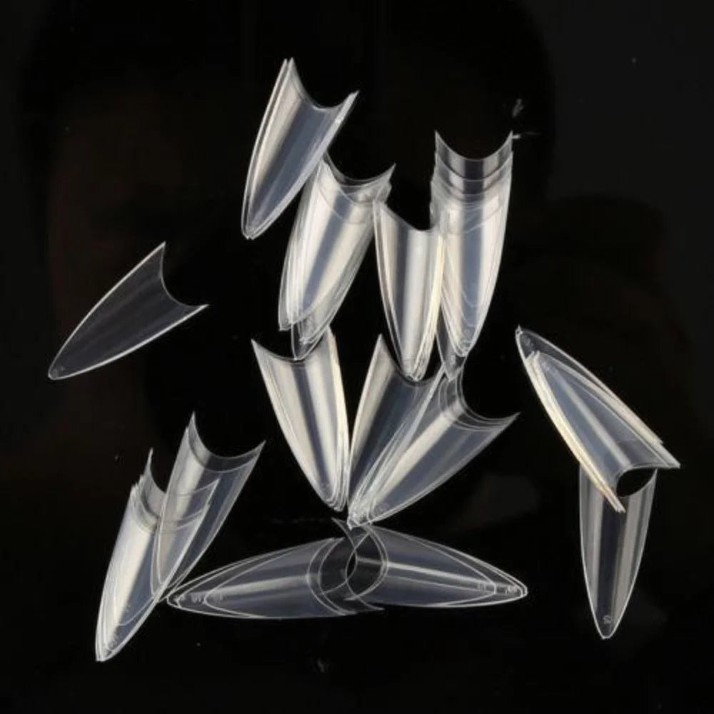 DND Stiletto Clear Tips #8 Classique Nails Beauty Supply Inc.
