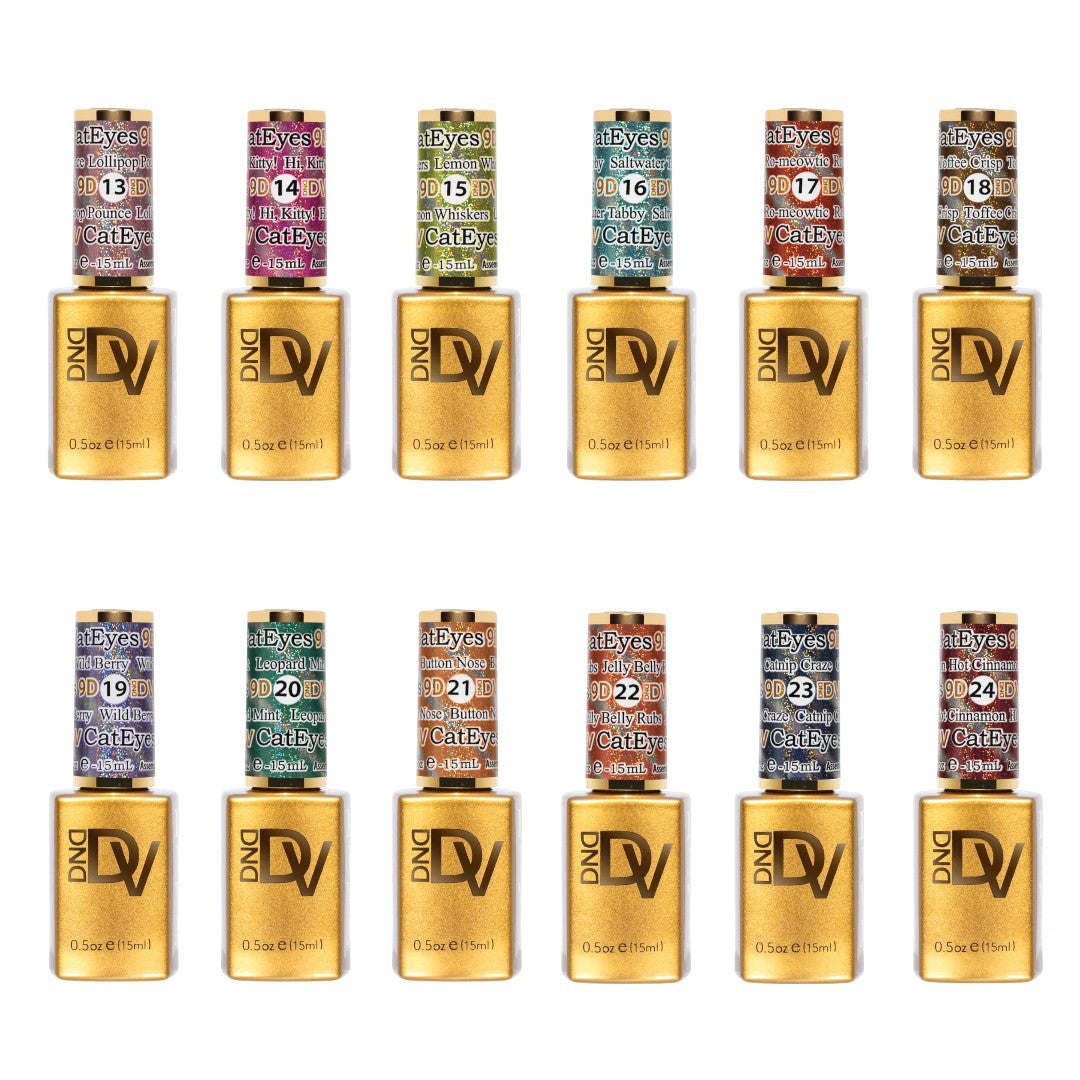 DND Diva 9D Cat Eye Gel Polish #13-24 Candy Collection