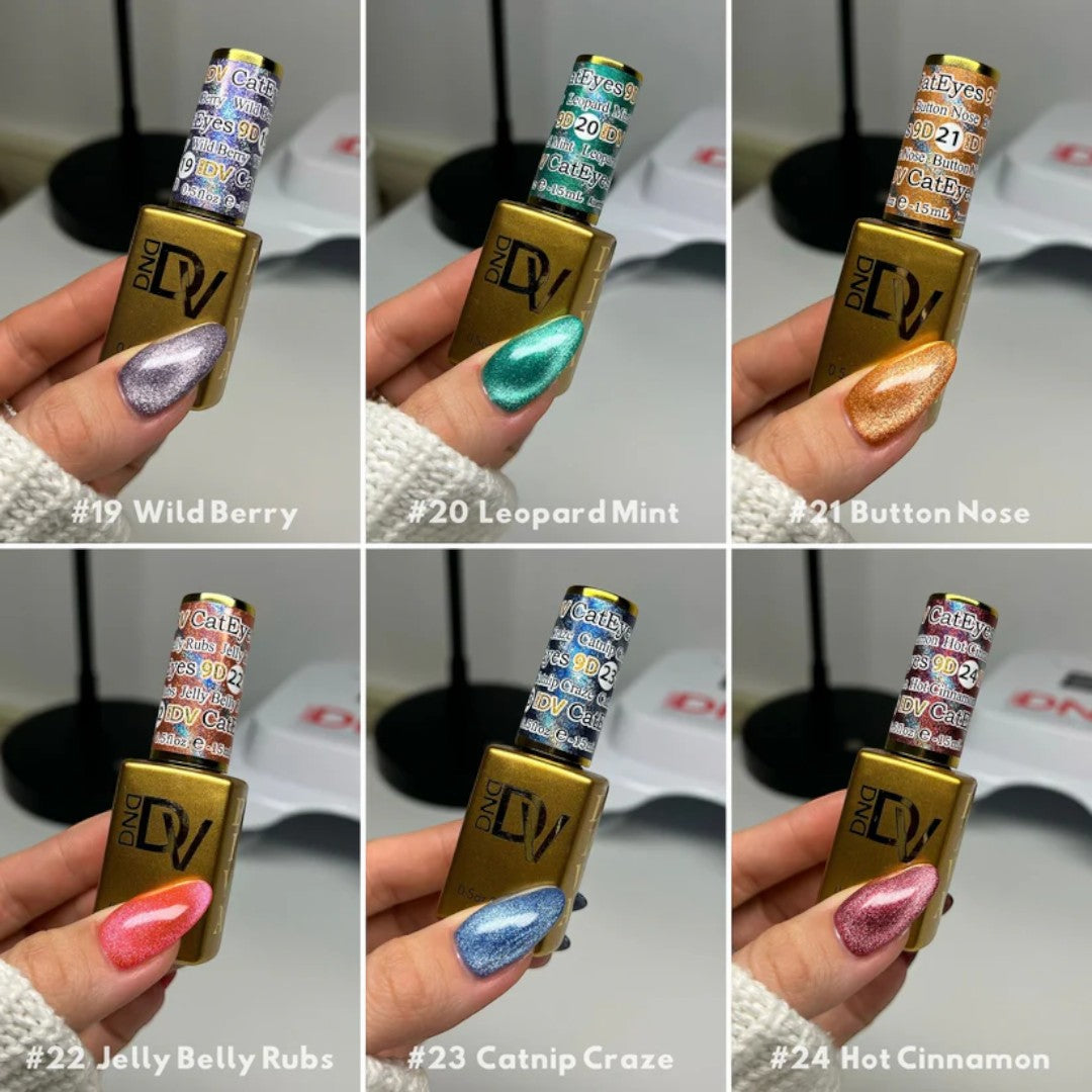 DND Diva 9D Cat Eye Gel Polish #13-24 Candy Collection