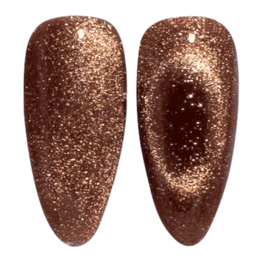 DND Diva 9D Cat Eye Gel Polish #18 Toffee Crisp