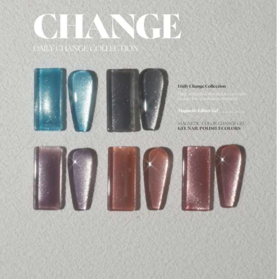 Daily Color Changing Cat Eye Hema Free Gel Polish DY123, nail polish nails