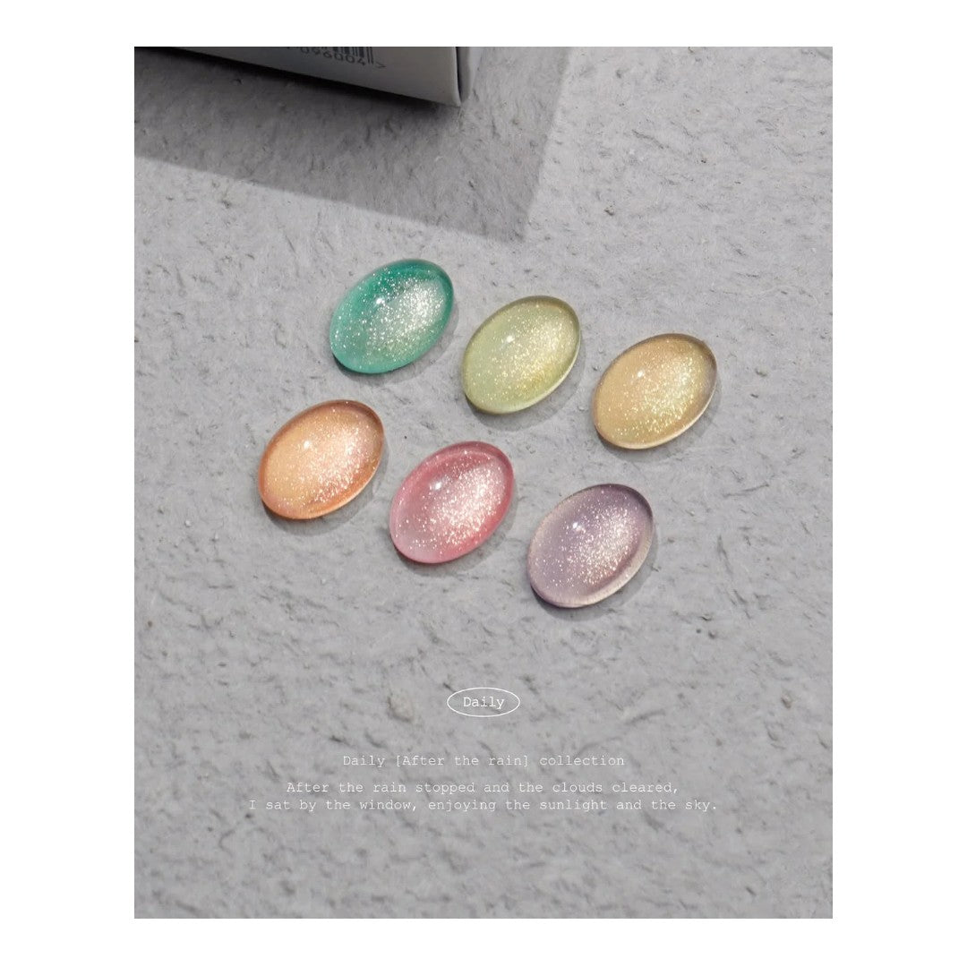 Daily Cat Eye Hema Free Gel Polish After The Rain Collection DY124-129 (6pcs)