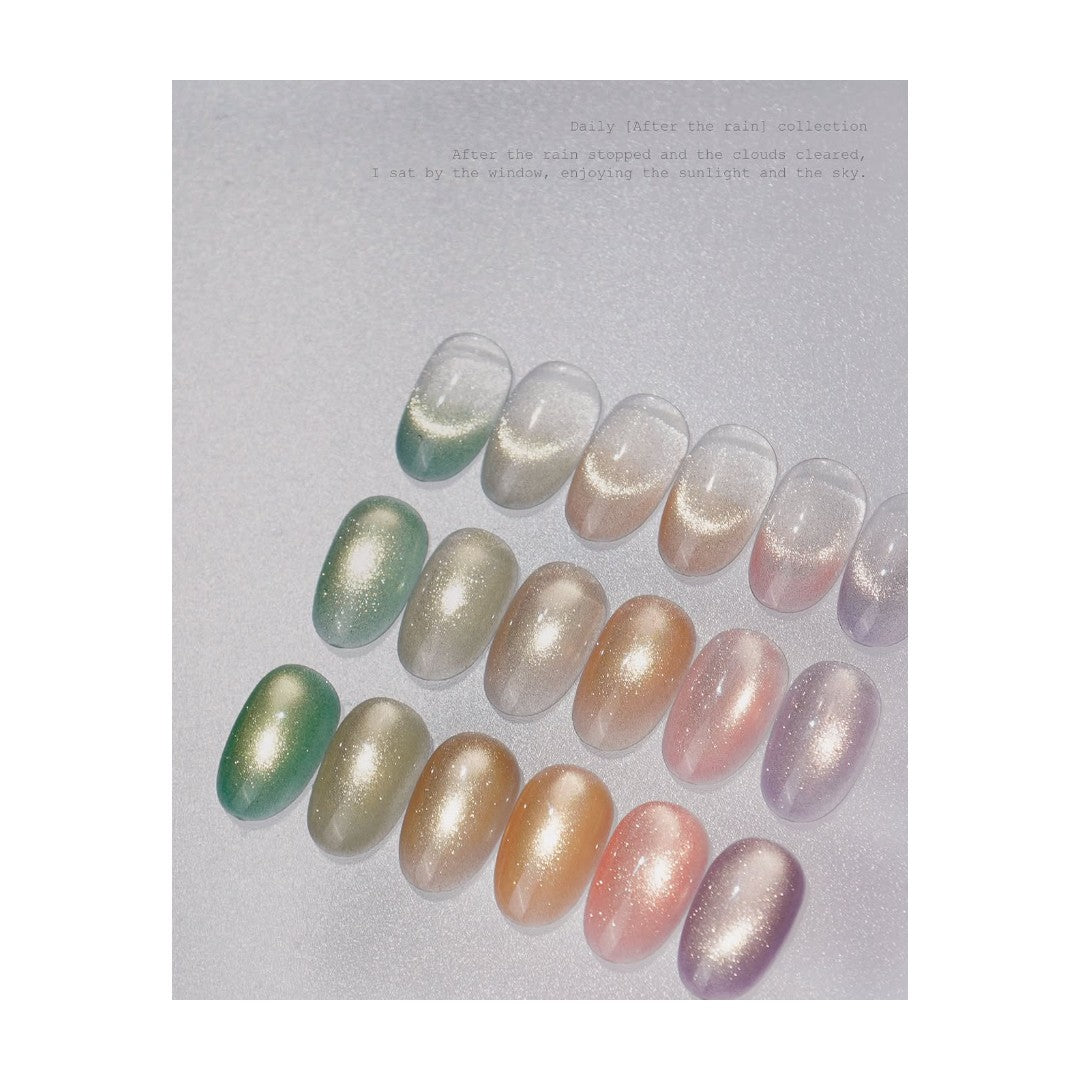 Daily Cat Eye Hema Free Gel Polish After The Rain Collection DY124-129 (6pcs)