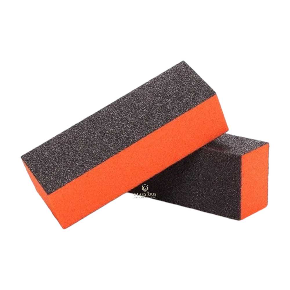 Dixon 3-Way Buffer - Orange Black 80/80 (Bag of 5) - Classique Nails Beauty Supply