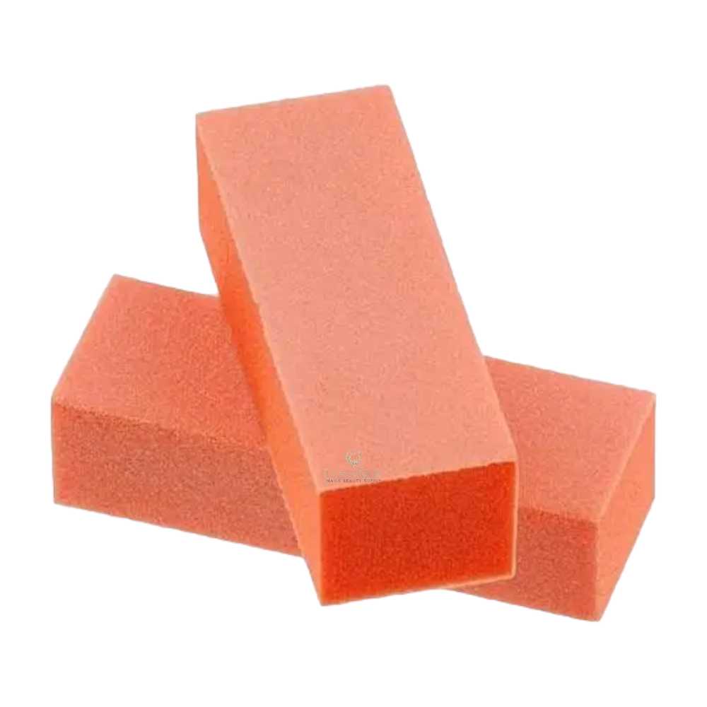 Dixon 3-Way Buffer - Orange White 100/100 (Bag of 5) - Classique Nails Beauty Supply