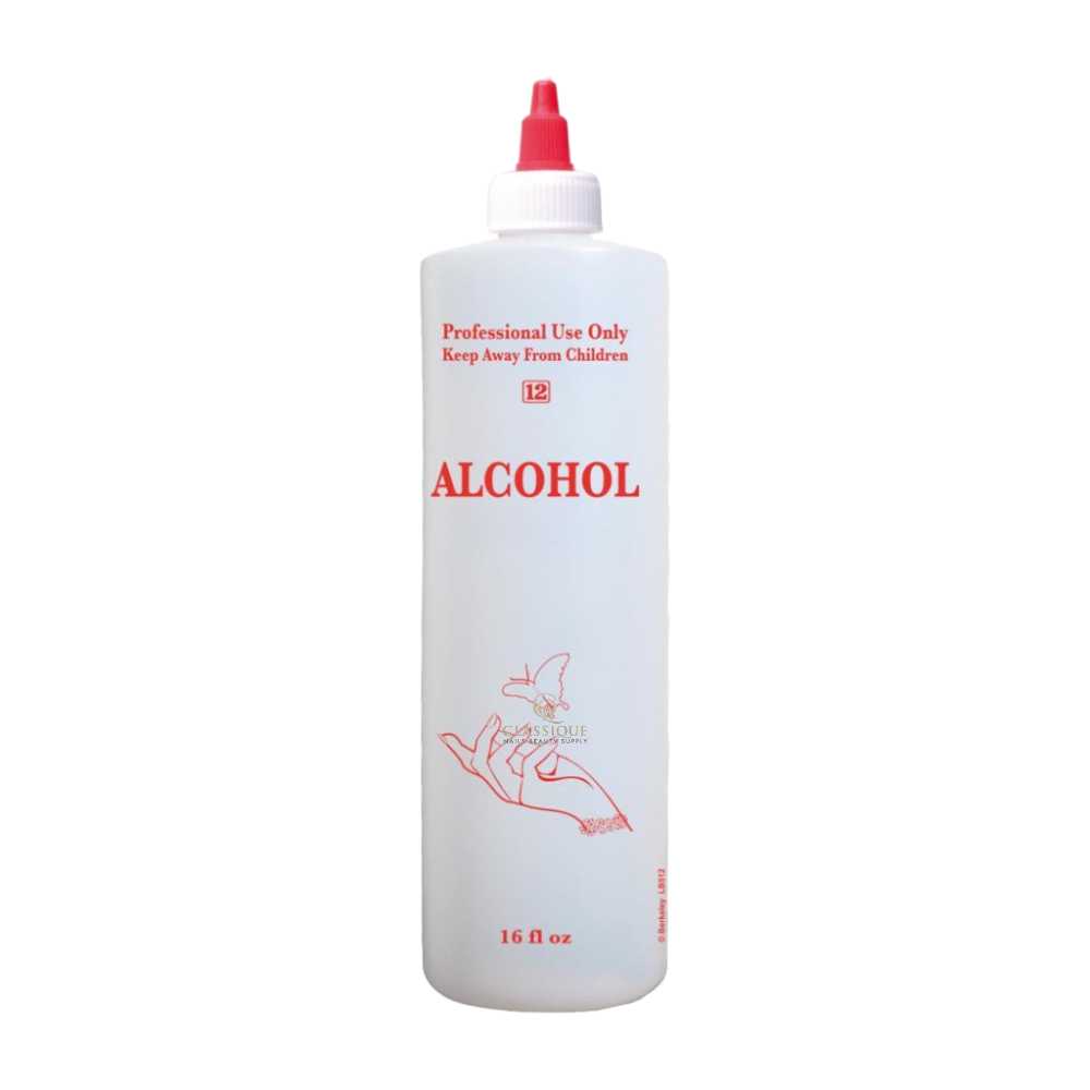 Empty Bottle 16oz Alcohol #LB512 - Classique Nails Beauty Supply