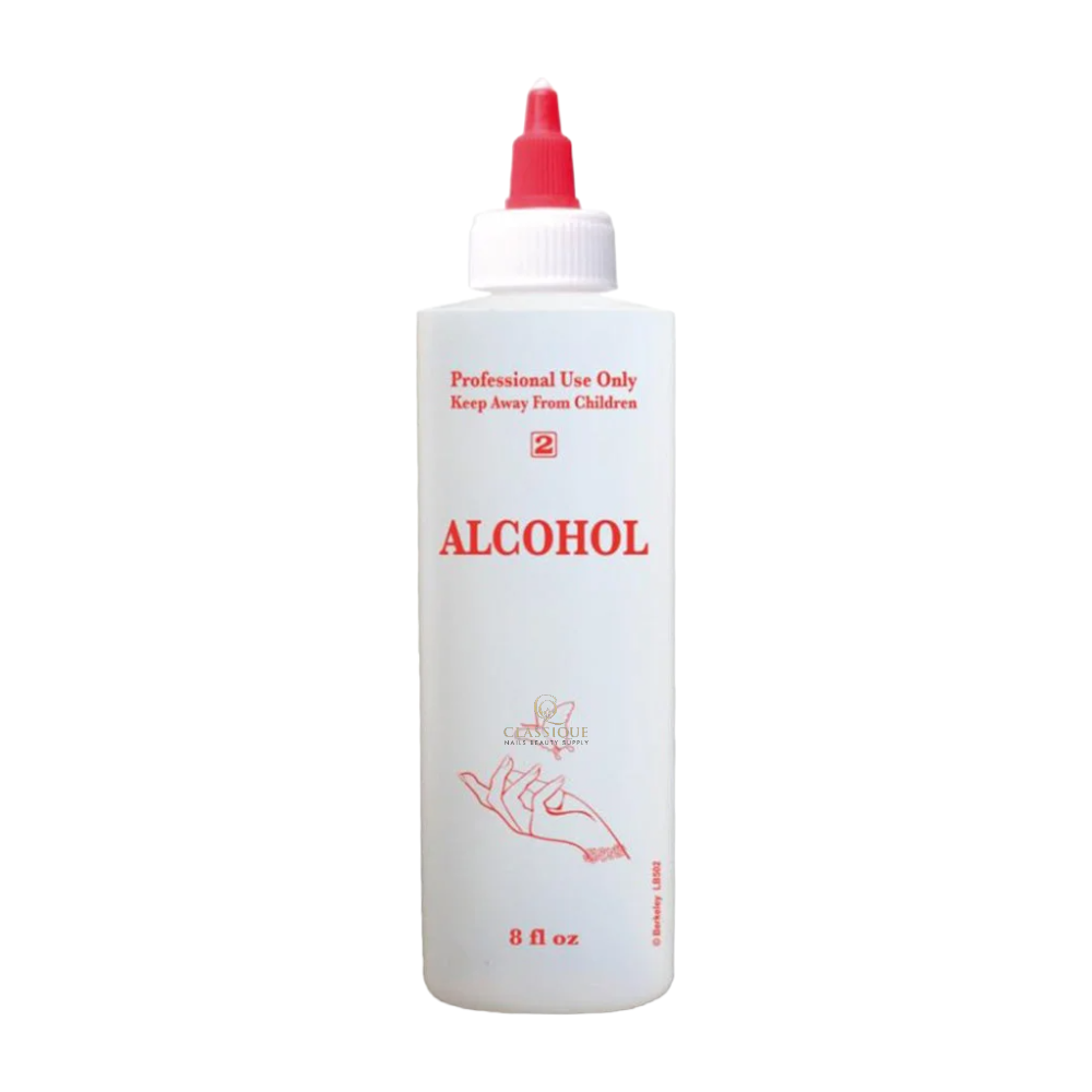 Empty Bottle 8oz Alcohol #LB502 - Classique Nails Beauty Supply