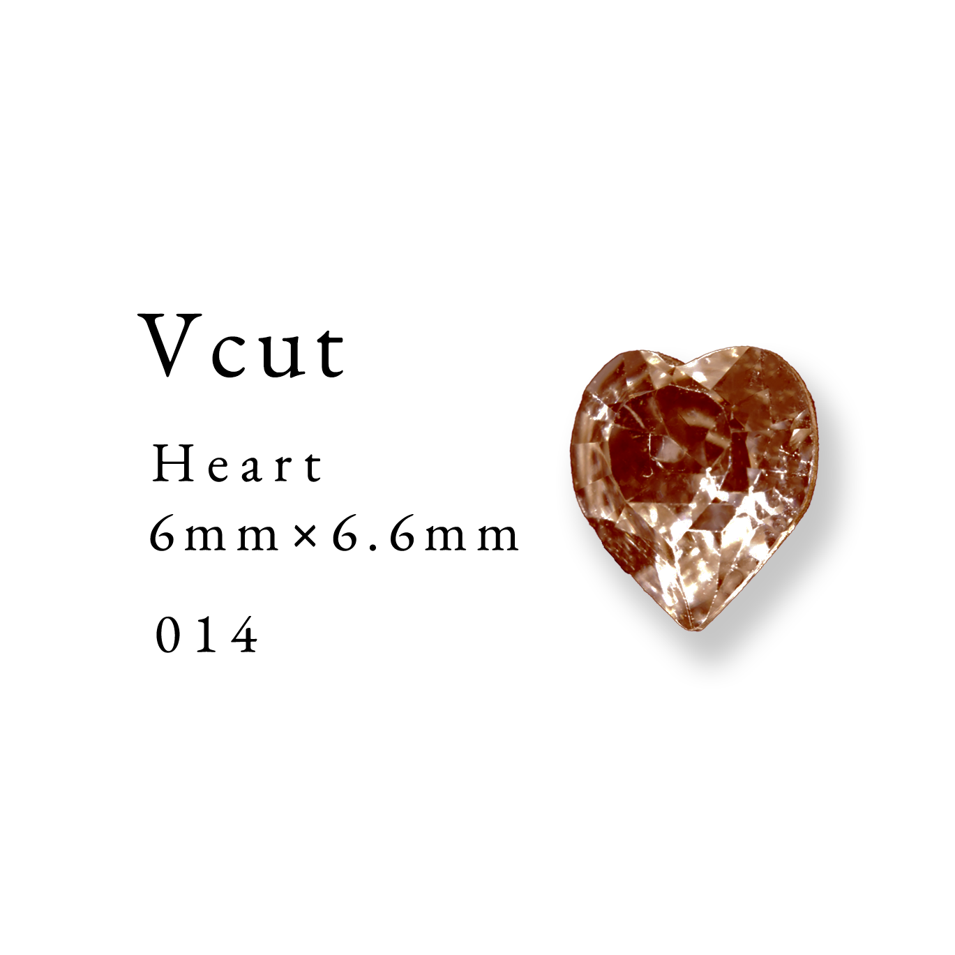 Enoi Parts - V Cut Heart 6×6.6 #014
