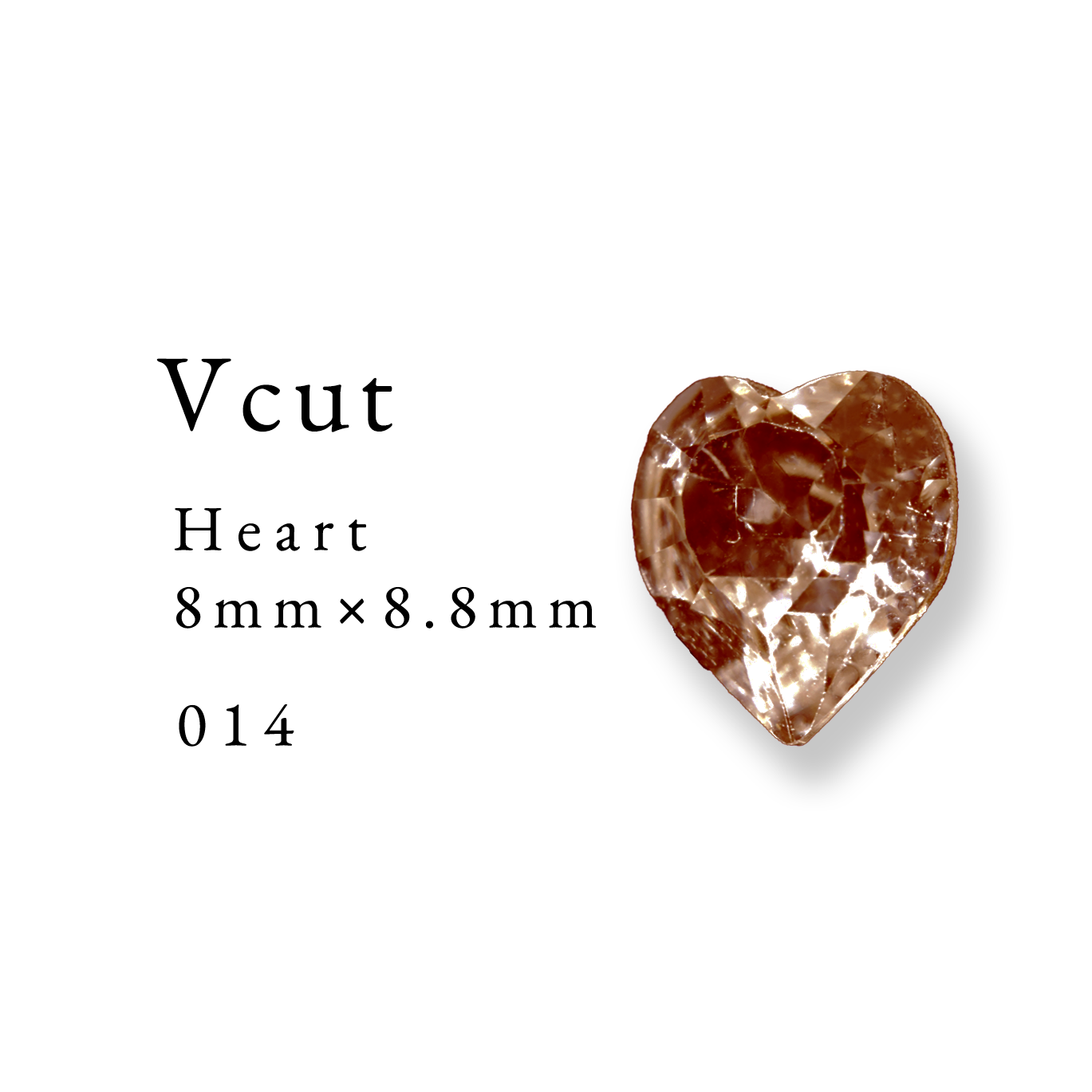 Enoi Parts - V Cut Heart 8×8.8 #014