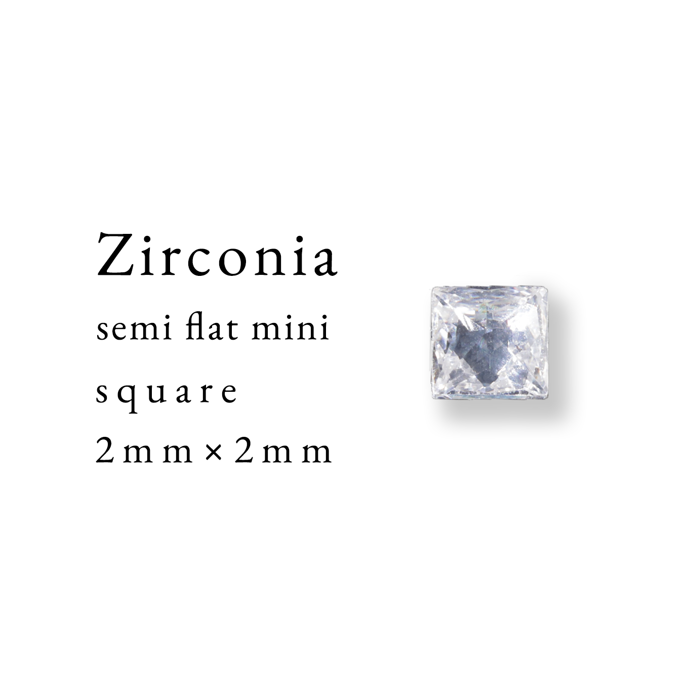 Enoi Parts - Zirconia Semi-Flat Mini square 2×2 #001