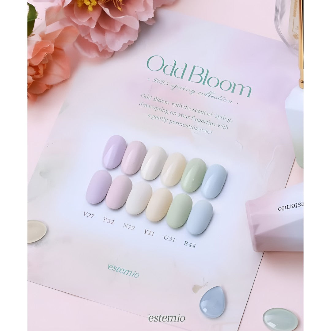 Estemio Gel Polish Set, estemio Odd Bloom Spring 2025 Collection, beauty supply store near me, beauty supply stores near me, cute nail designs, lovely nails, nail shop near me, cute nail art