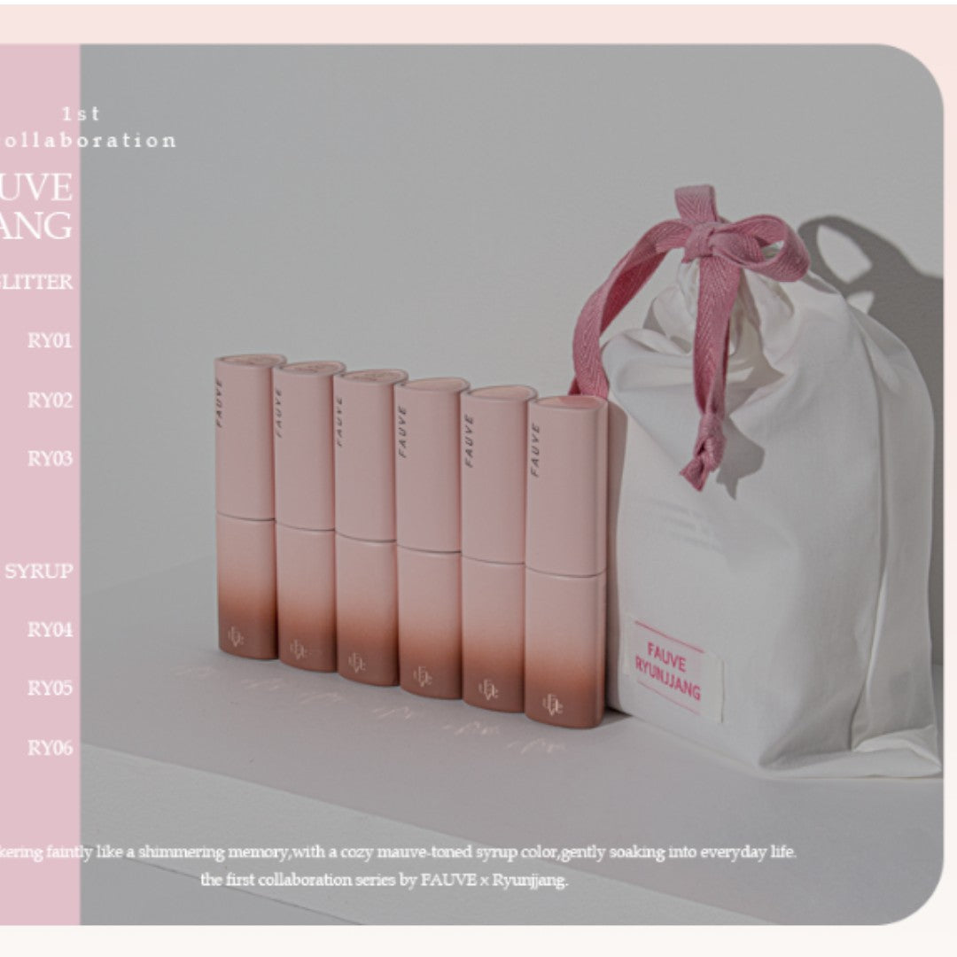 Fauve X Ryun Jjang Gel Polish - Syrup & Glitter Series #RY01-06 (6pcs)