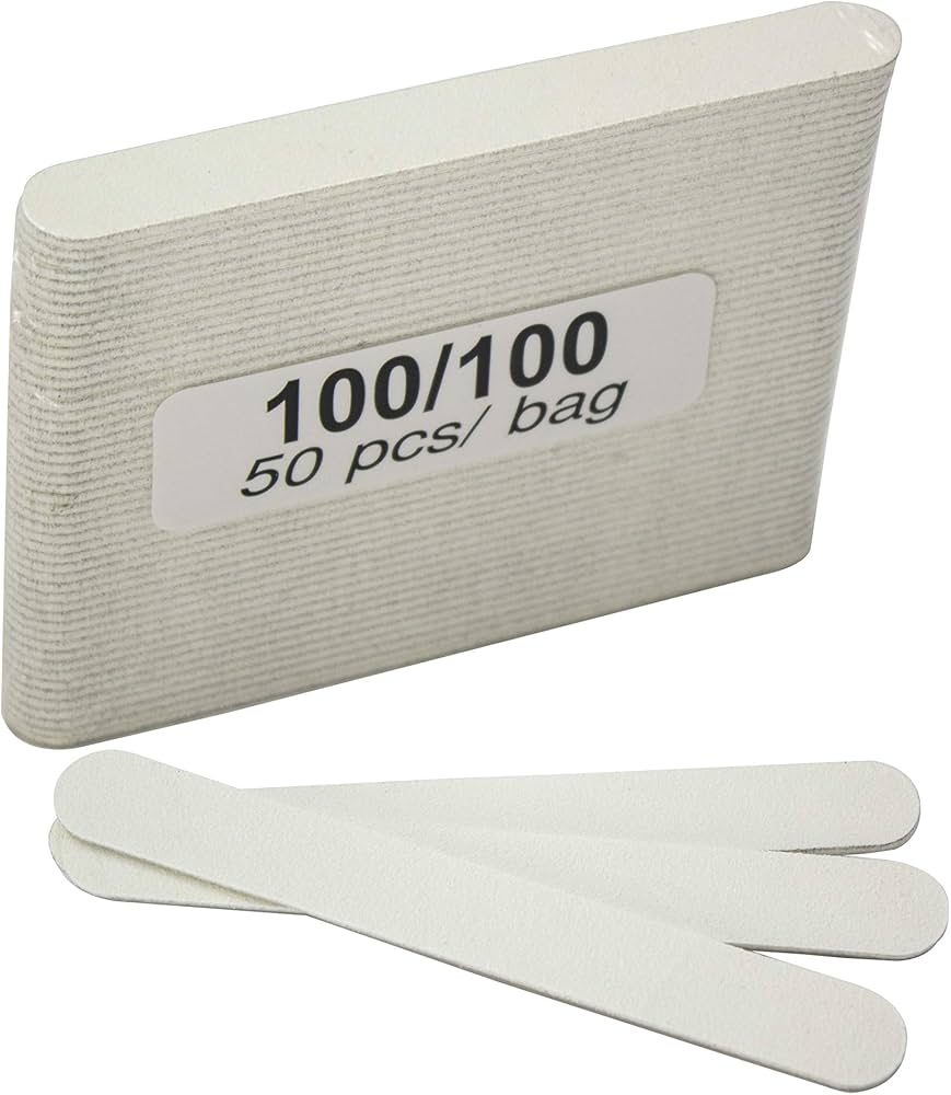GMT Mini Nail Files - White 100/100 Grit (Case of 100)