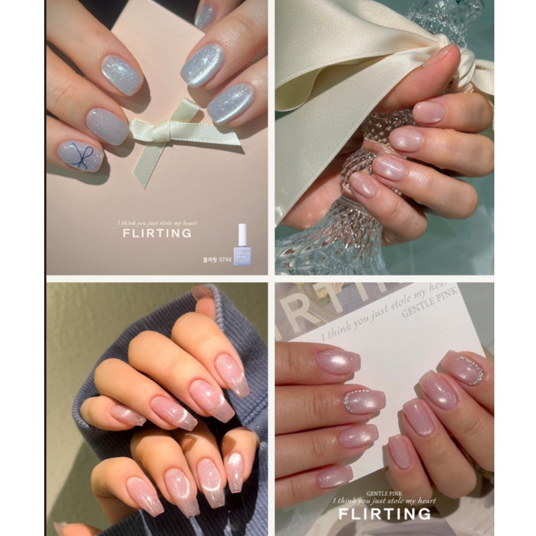 Gentle Pink Cat Eye Gel Polish #ST94