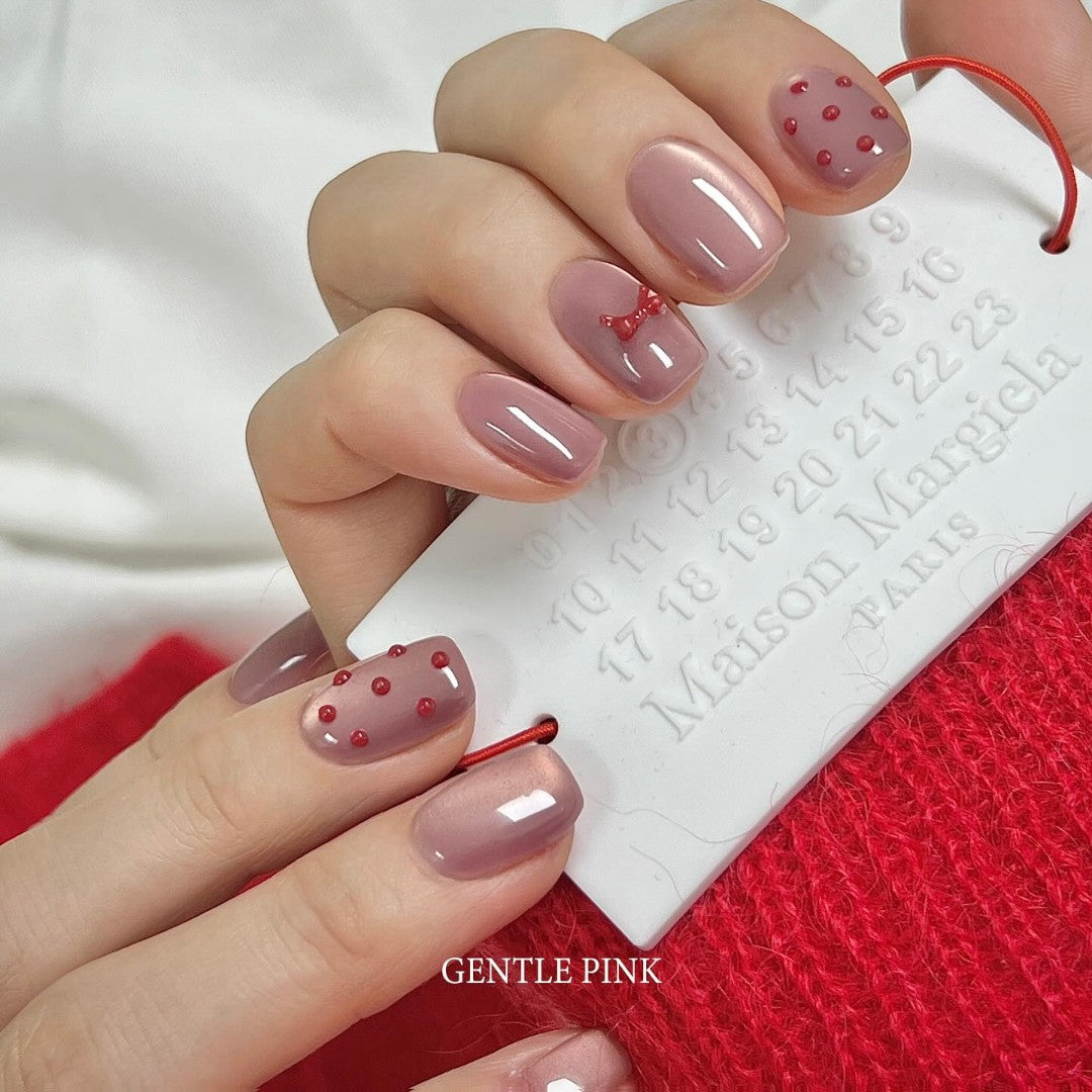 Gentle Pink Cat Eye Gel Polish - Mulberry Tea #ST122