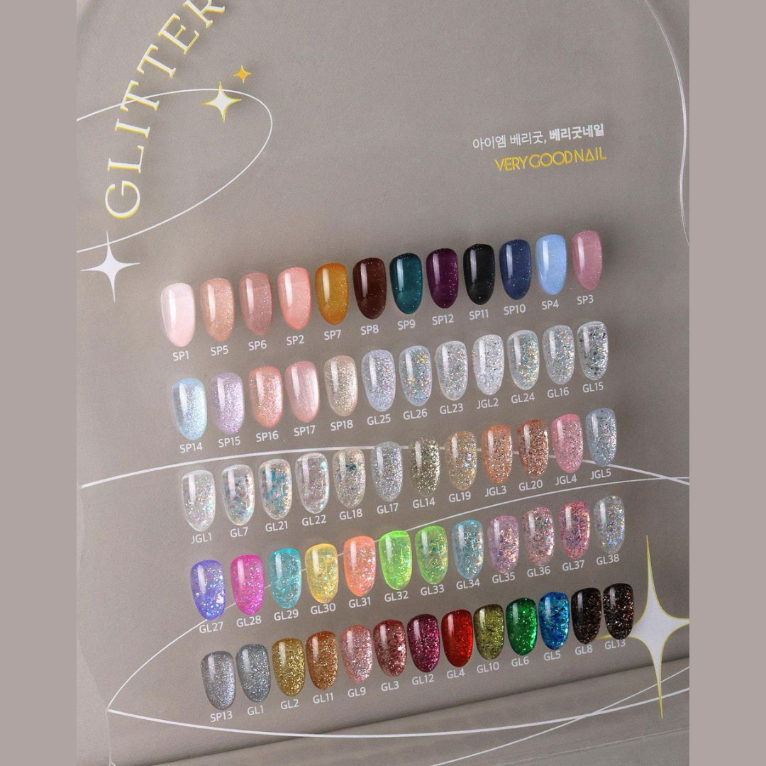 Very Good Nail GL25 Winter Clear, Korean Gel Nail Polish, korean nails, korean gel nail polish, korean nail salon, korean nail art, korean nail color, korean nail polish, very good nail