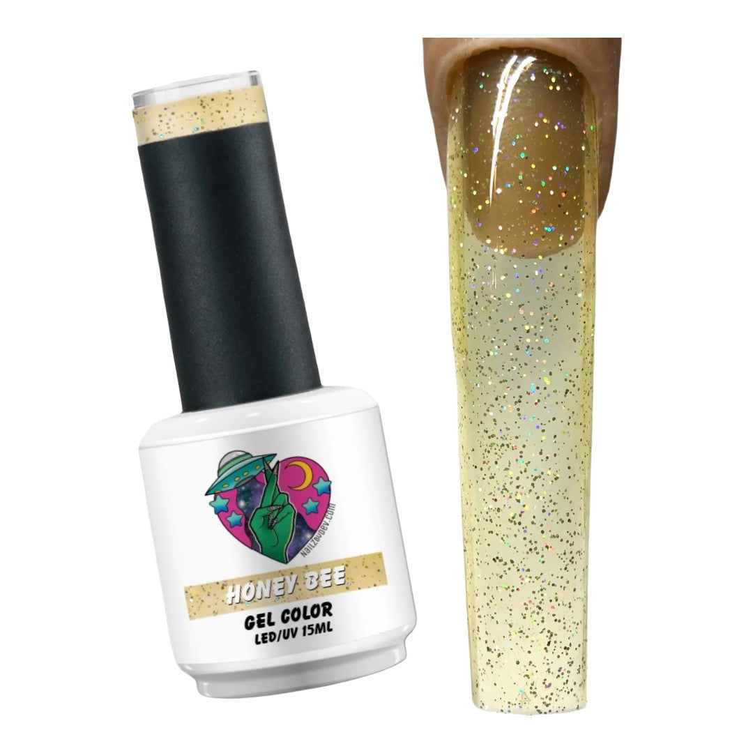 Cruelty Free Gel Polish - Honey Bee | Nailz By Dev Canada, red and white nail art