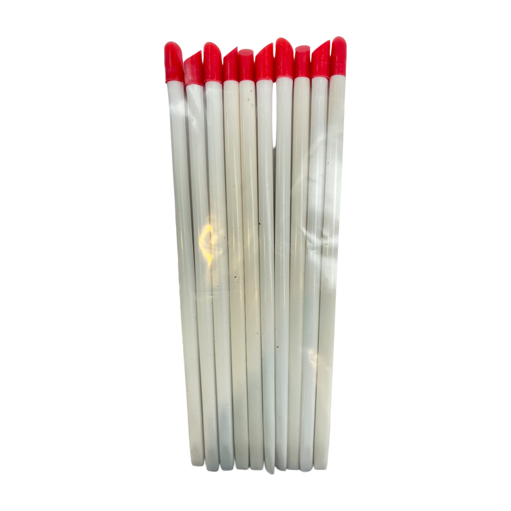 Plastic Cuticle Pusher 7" White (Bag of 10)