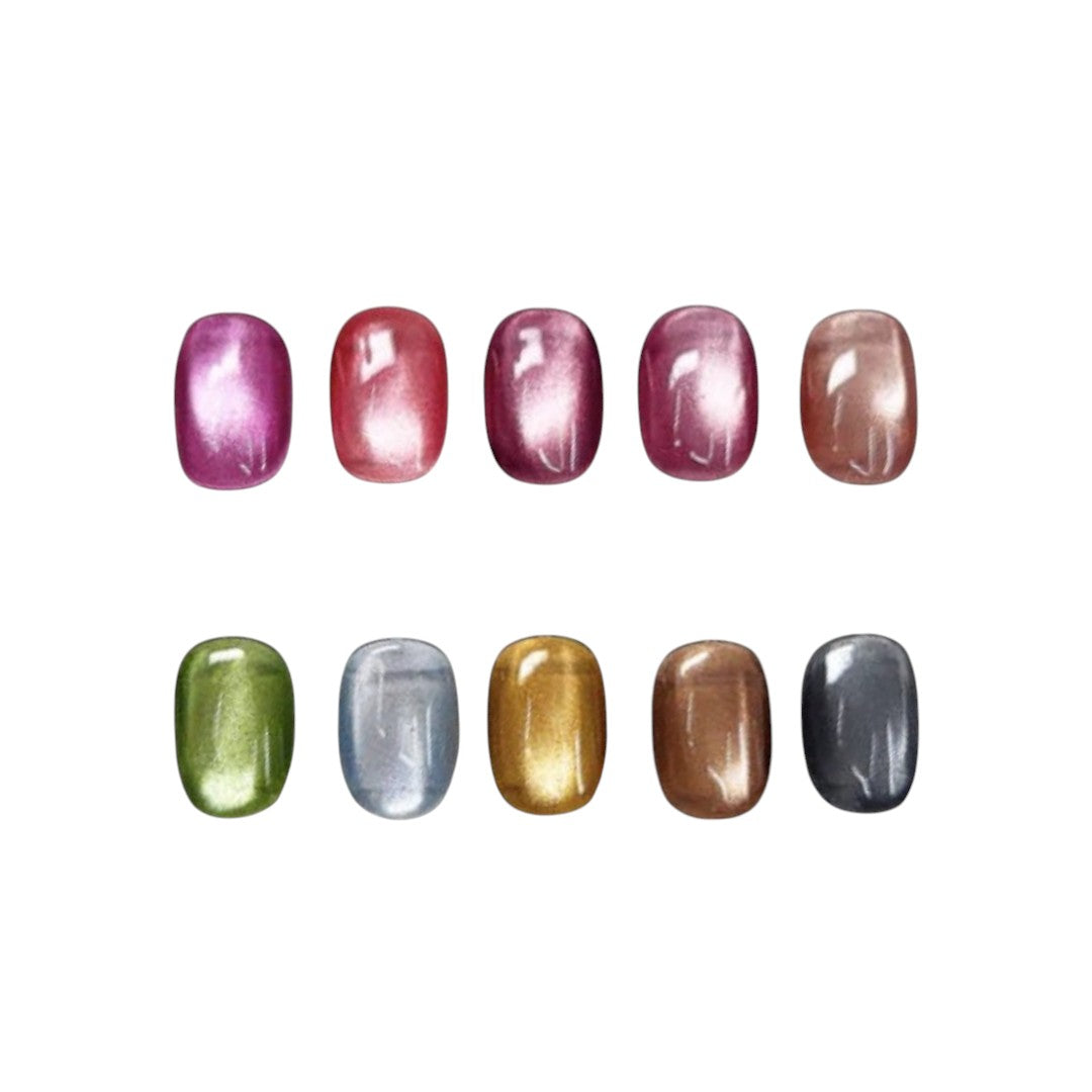 Jel and Gel Cat Eye Gel Polish Fox Star 2 Collection, cat eye nails pink, megan fox nails