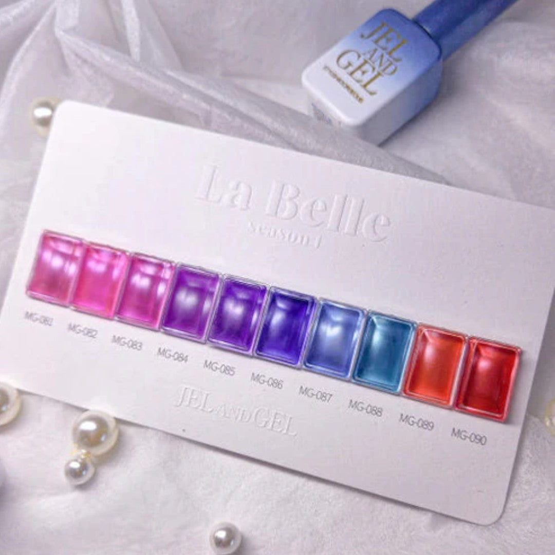 Jel and Gel Cat Eye Gel Polish - La Belle Collection #MG081-090 (10pcs)