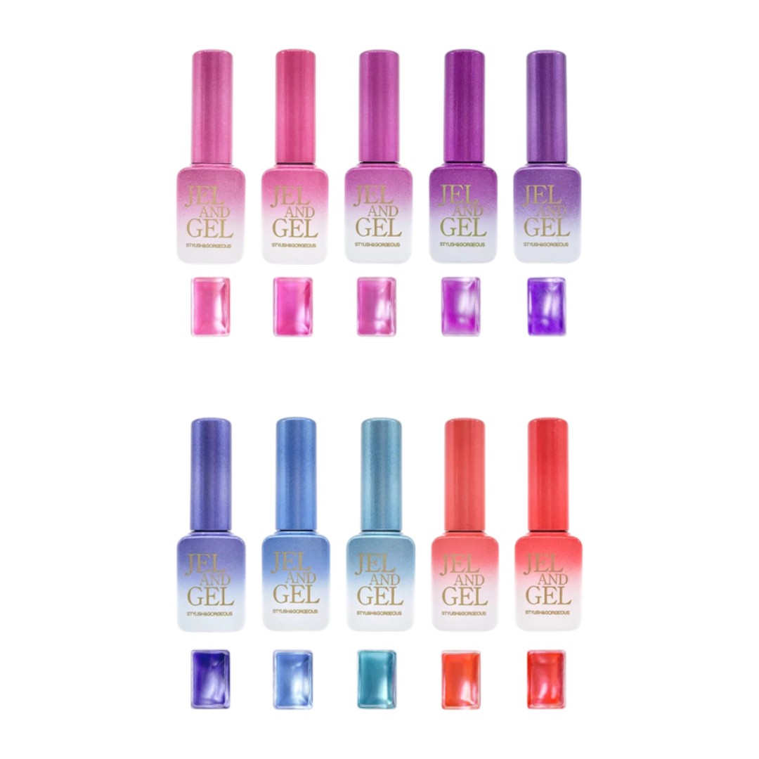 Jel and Gel Cat Eye Gel Polish - La Belle Collection #MG081-090 (10pcs)