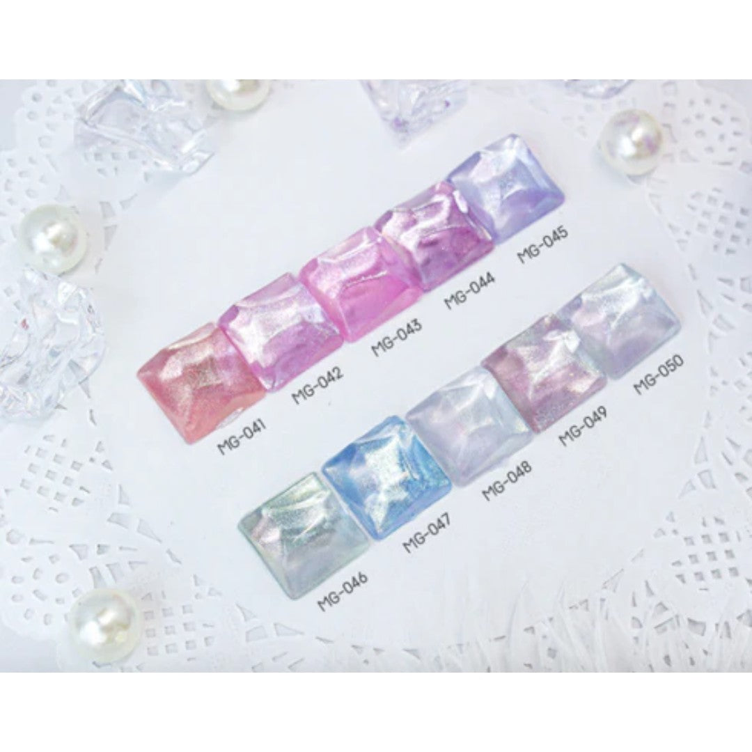Jel and Gel Cat Eye Gel Polish - Ice Star Collection #MG41-50 (10pcs)