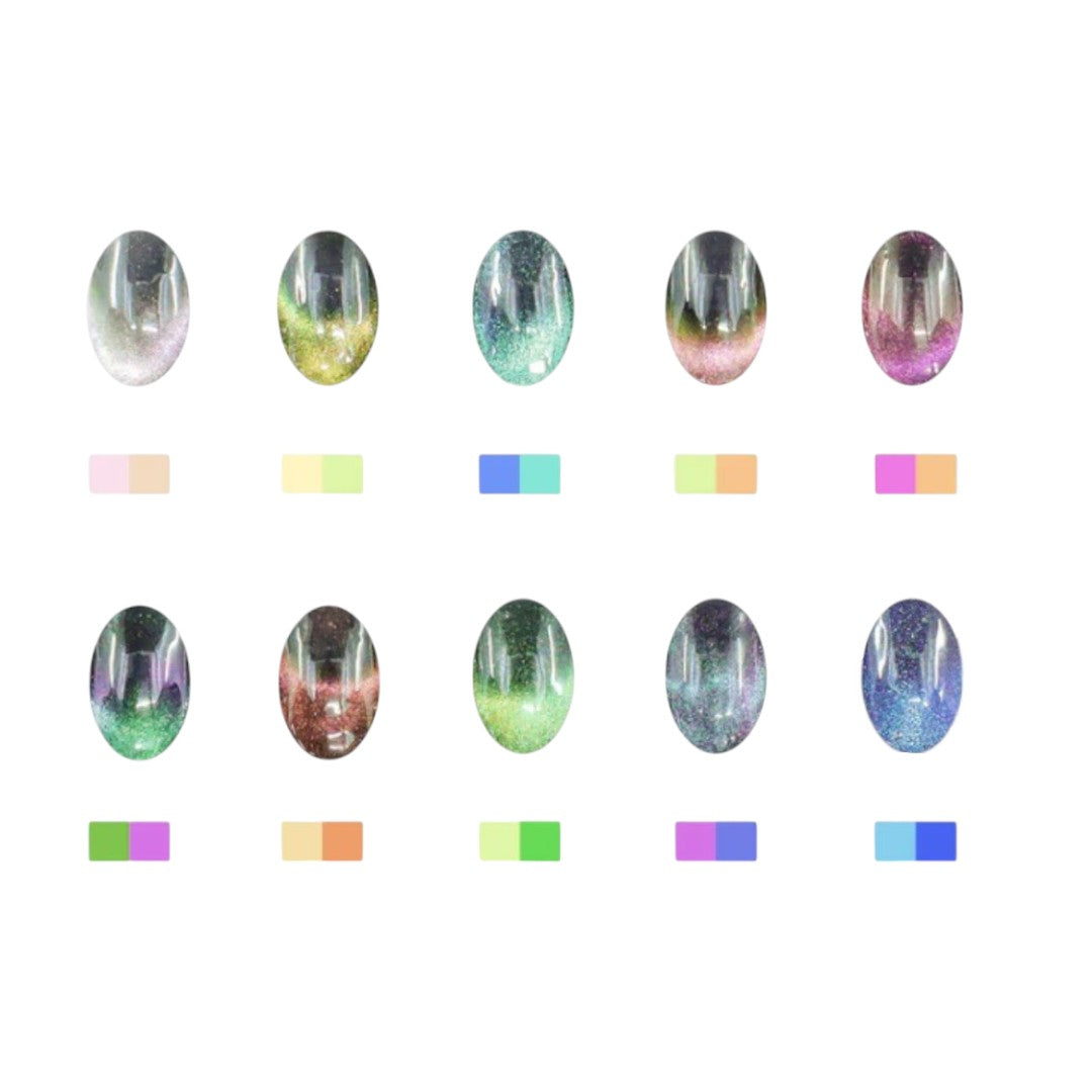 Jel and Gel Cat Eye Gel Polish - Starlight Garden 3 Collection #MG21-30 (10pcs)