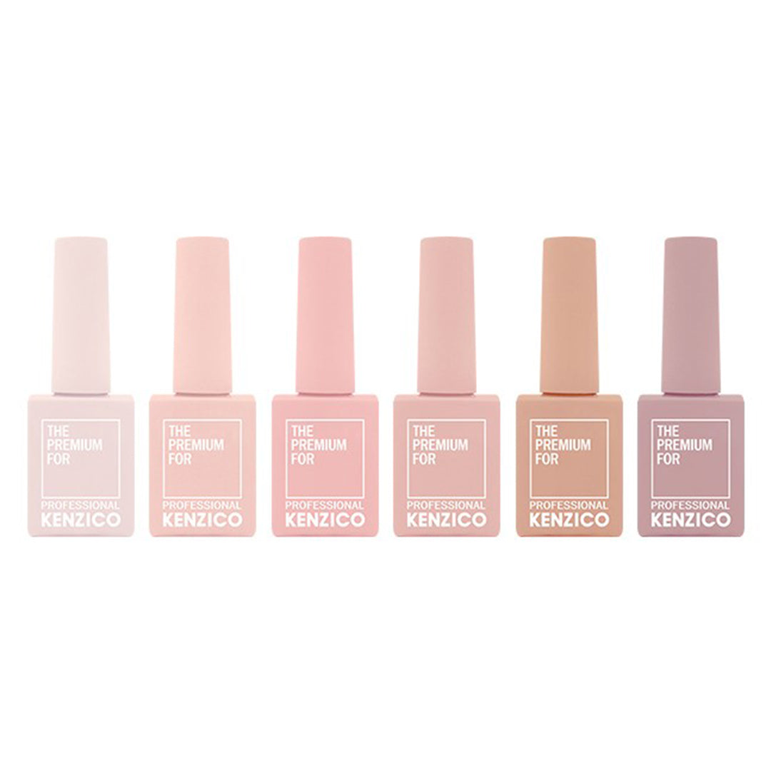 Kenzico Nudy Collection, korean gel nail polish, nude colors
