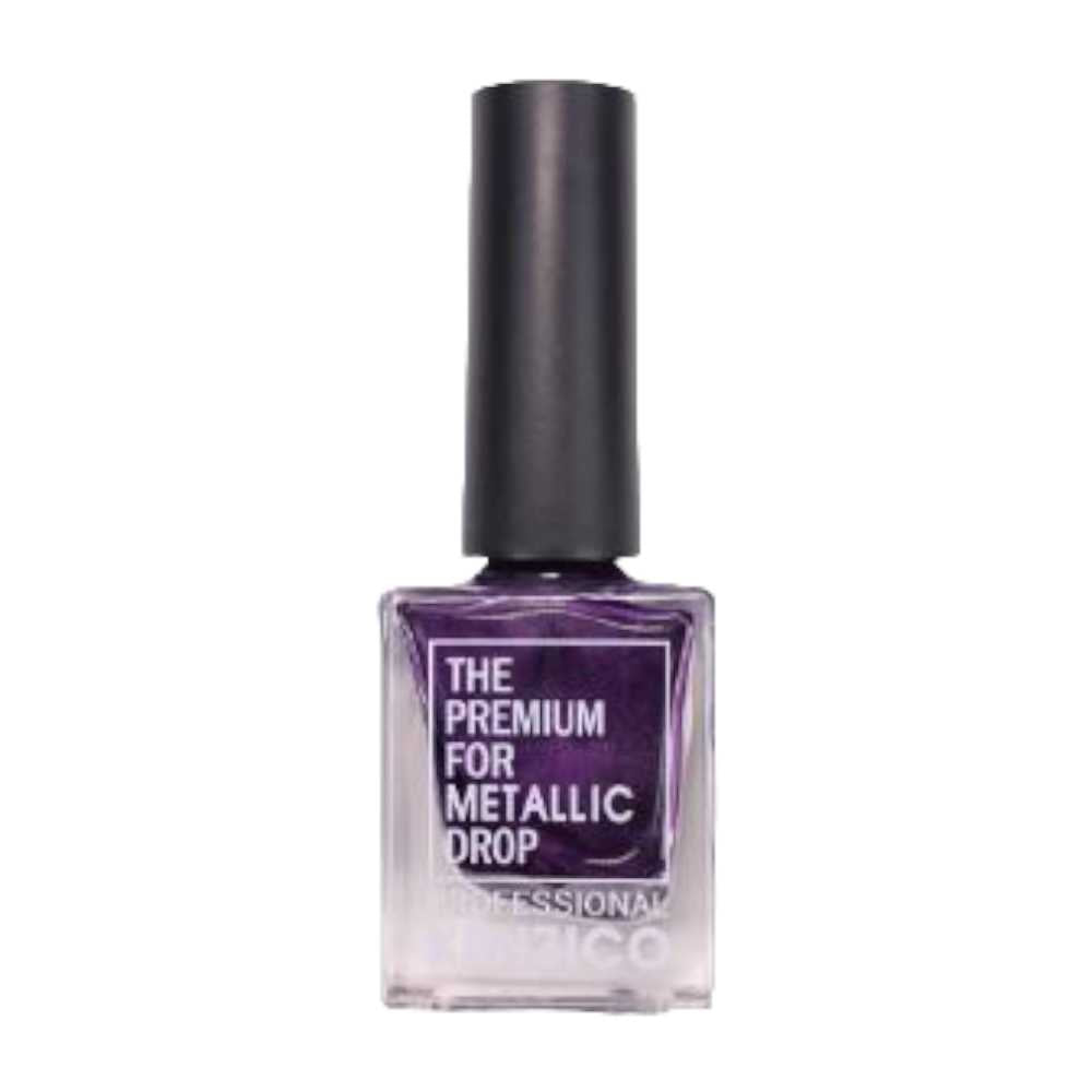 marble ink, marble nails, blooming gel, blooming gel nail art, Kenzico Metallic Drop for Korean Marble Nuance Nail Art MD-05