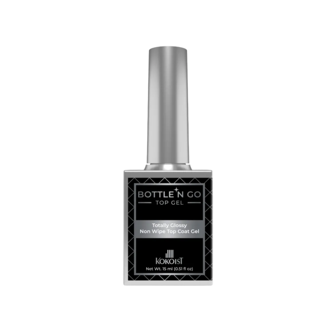 Kokoist Bottle 'N Go - Totally Glossy Non Wipe Top Coat Gel #BC-T