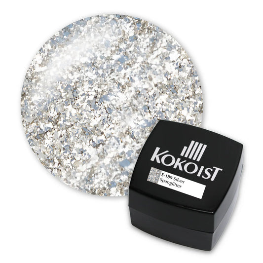 Kokoist Excel Colour Gel - Silver Spanglitter #E-189