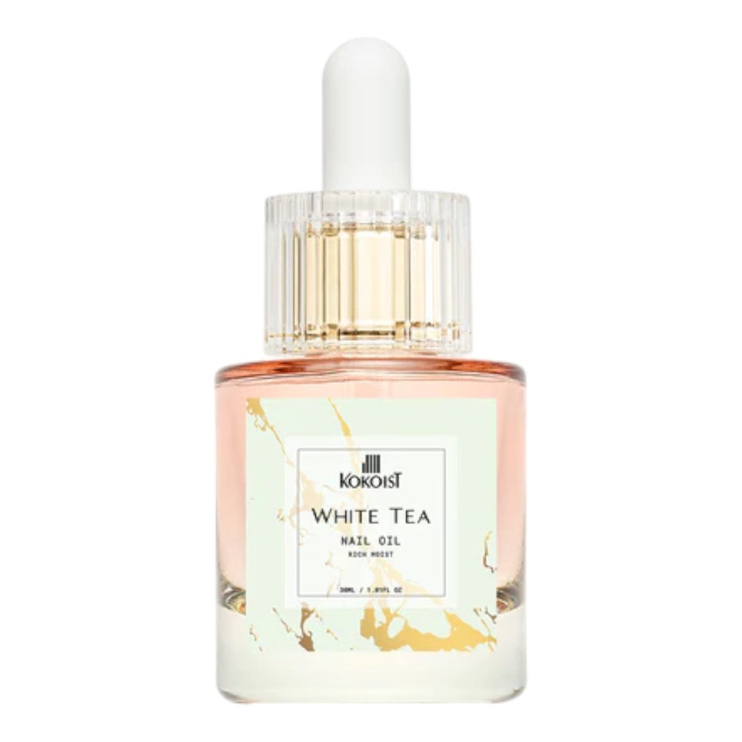 Kokoist Nail Oil White Tea 30ml, kokoist canada, kokoist usa, cuticle oil, best cuticle oil, top rated cuticle oil, solar oil for nails, tea tree oil for nails