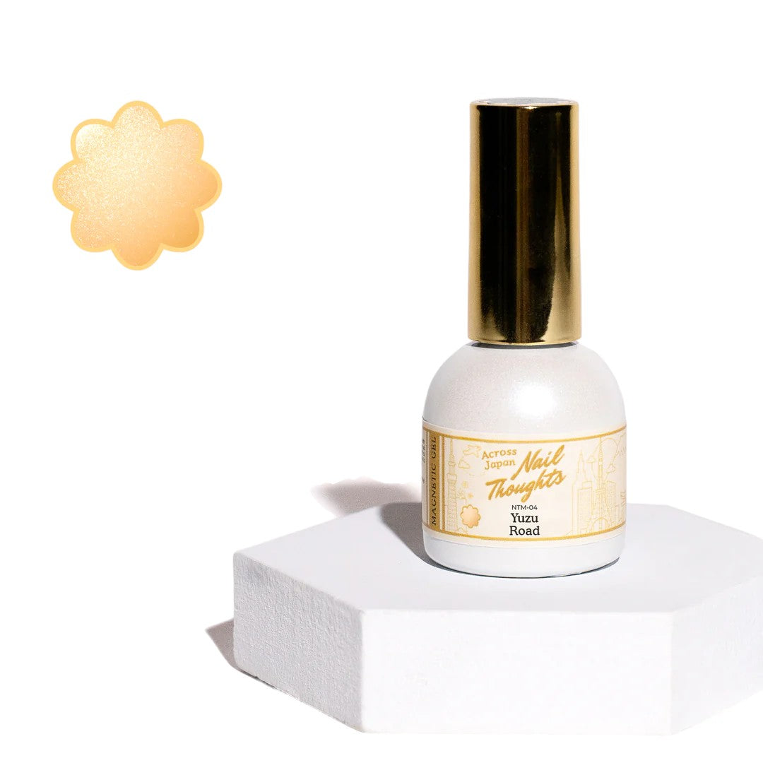 Kokoist x Nail Thoughts Cat Eye Gel Polish Yuzu Road, gel nails transparent, leav nail