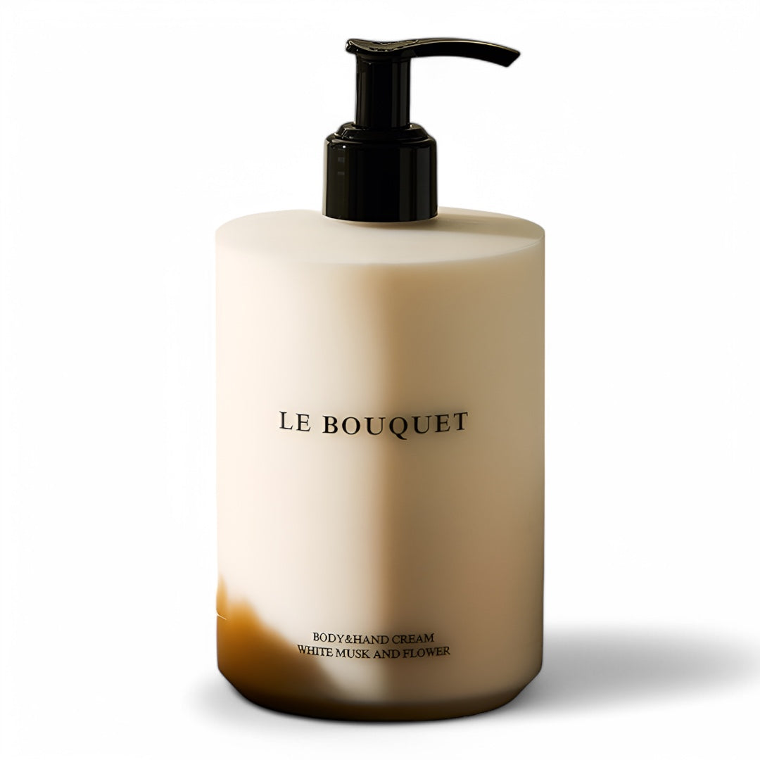 LE BOUQUET Body & Hand Cream White Musk and Flower 450ml, tend skin, cream body cream