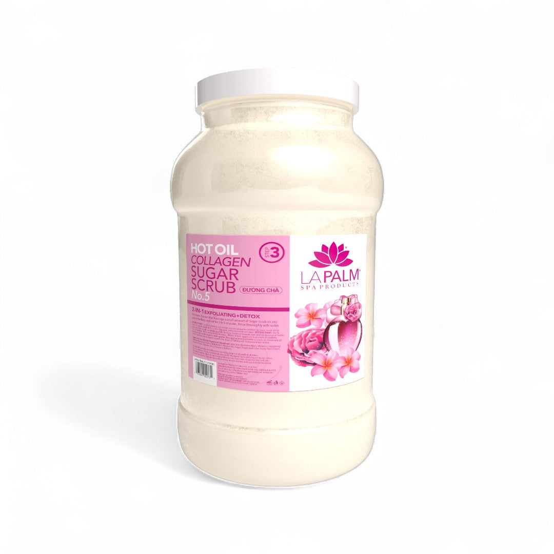 La Palm Hot Oil Sugar Scrub No.5 1 Gallon, La palm spa products canada, body scrub, best body scrub, body scrub recommended, top rated body scrub
