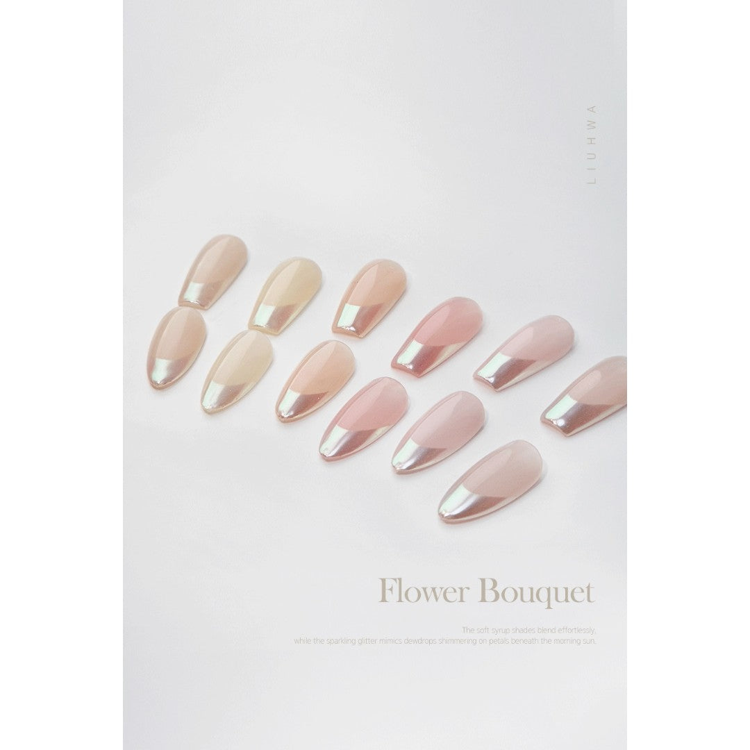 Liuhwa Hema Free Gel Polish Flower Bouquet Collection L103-110 (8pcs), secret nail supply