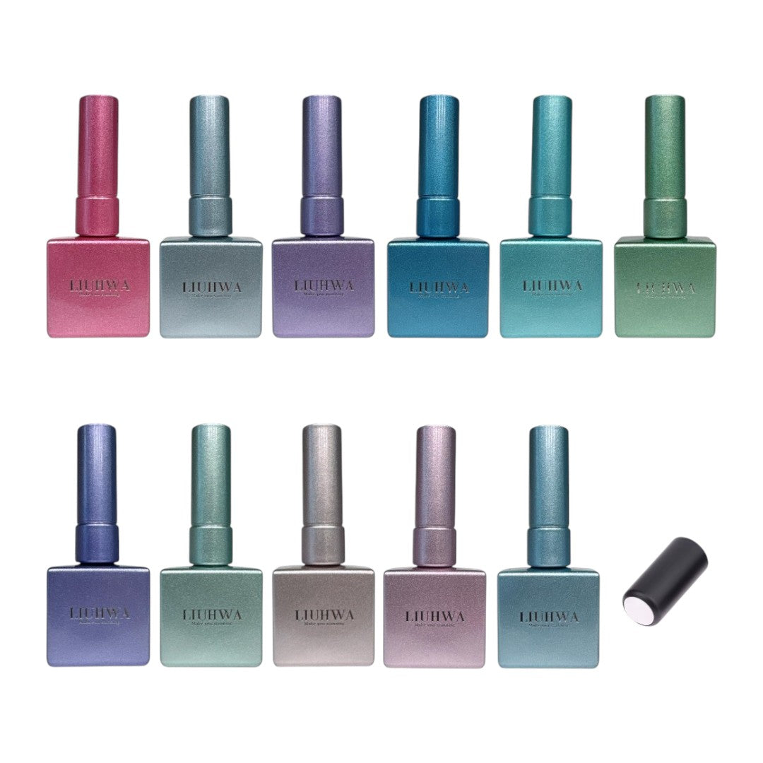 Liuhwa Cat Eye Gel Polish - GleamPop Collection #L125-135 (11pcs)