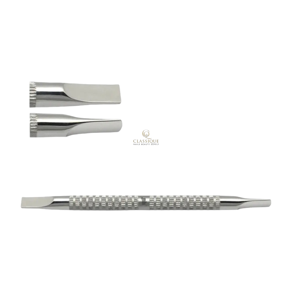 MBI-308 Flat Cuticle Pusher Double-Sided - Classique Nails Beauty Supply