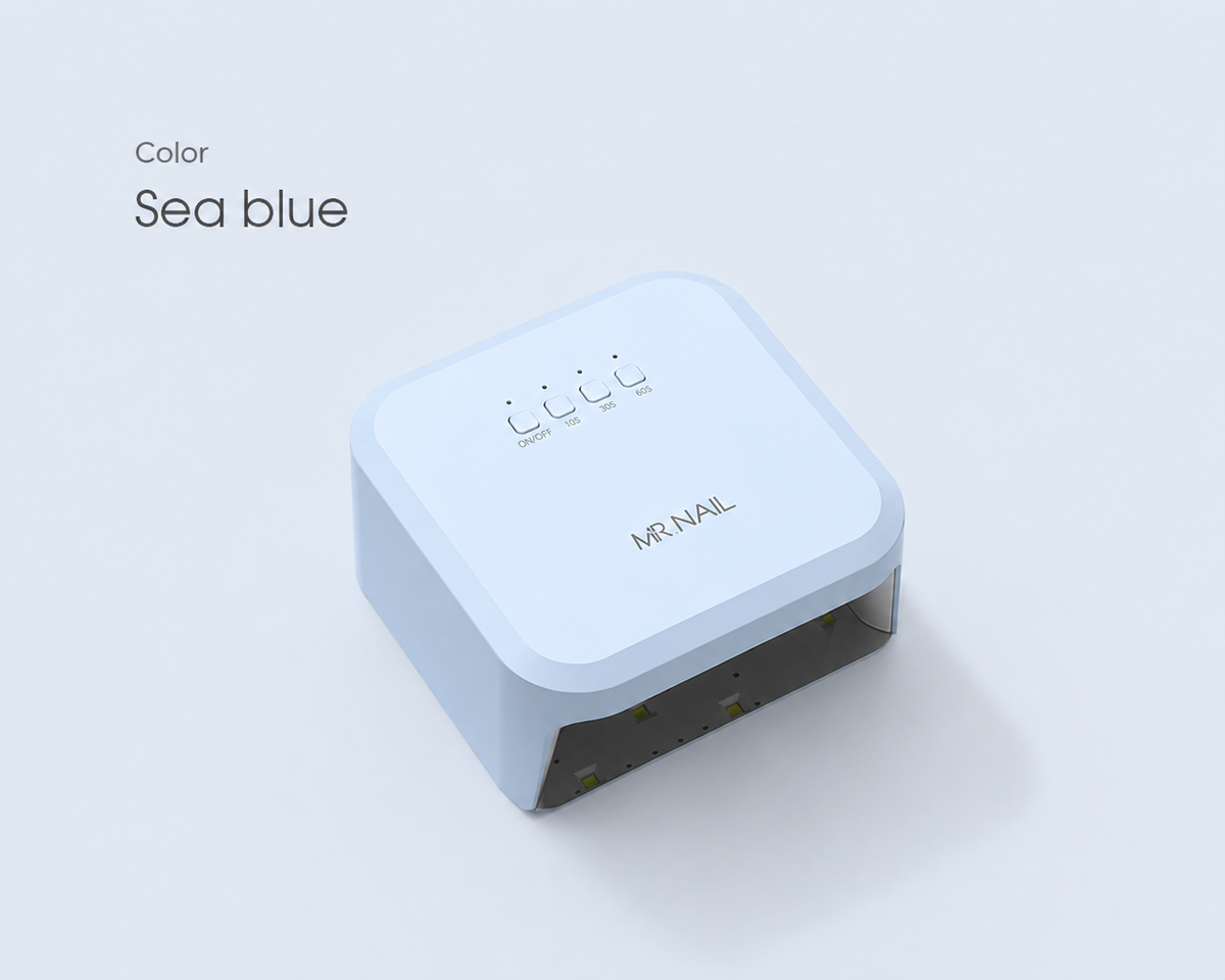 MR.NAIL Small Square Nail Lamp - Seasalt Blue #W491