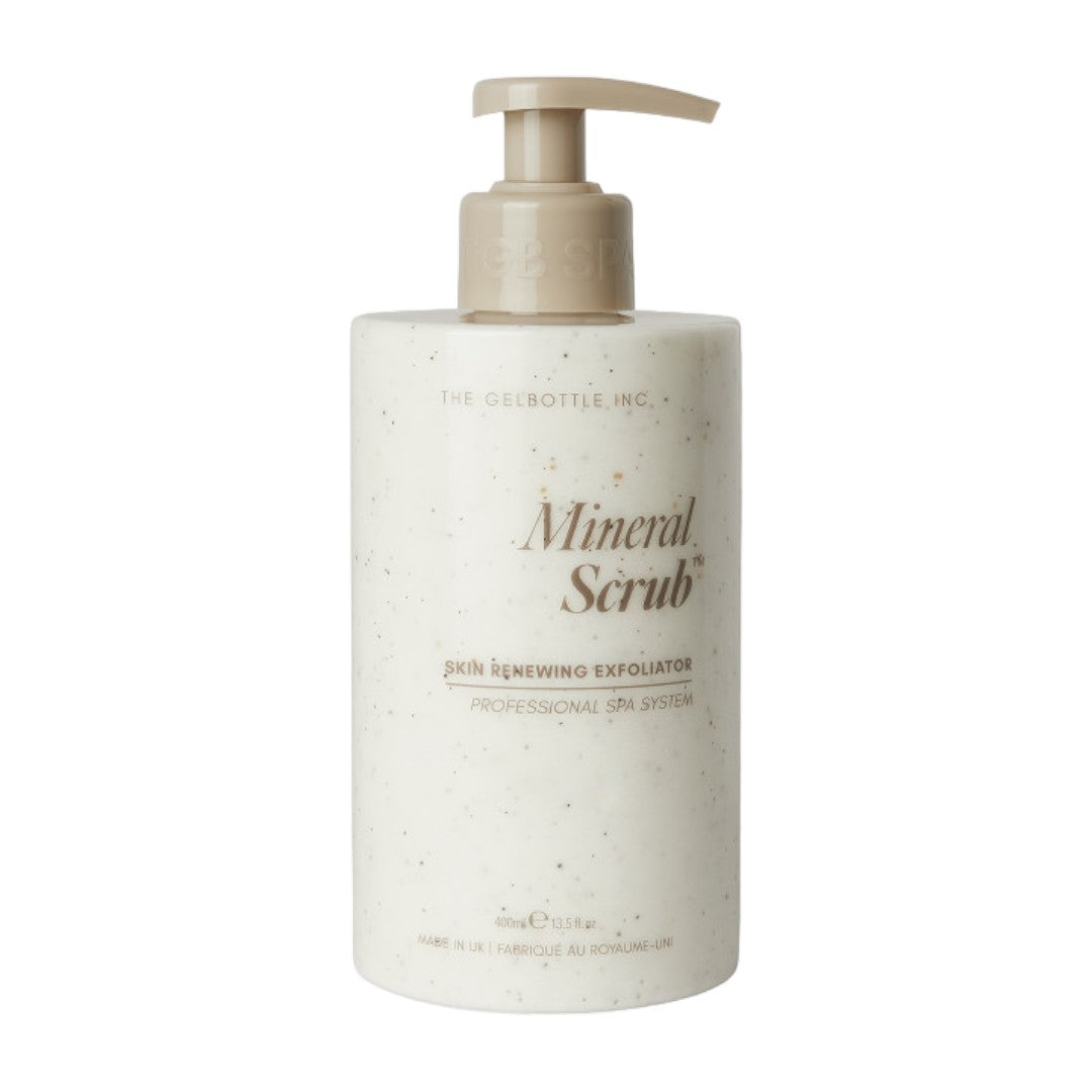 The Gel Bottle Spa Mineral body Scrub, exfoliating body scrub, good body exfoliator