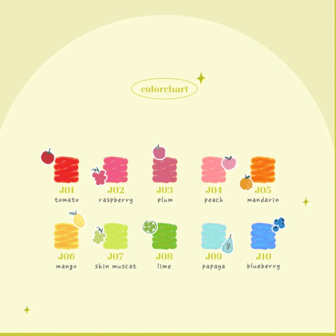 Mithmillo Non-Wipe Syrup Gel Polish - Jam Collection #J01-10 (10pcs)