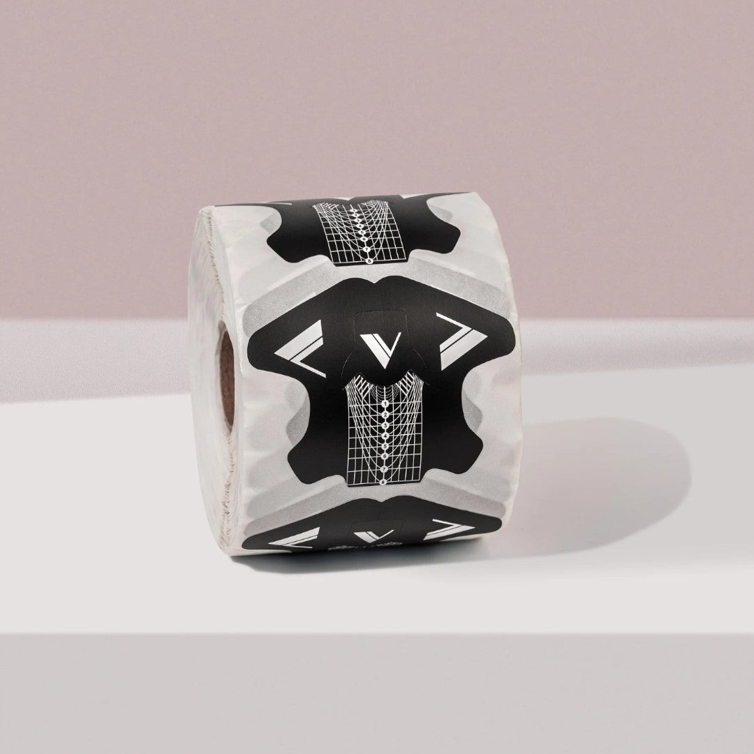 V Beauty Pure Nail Forms - Matte Black - Short