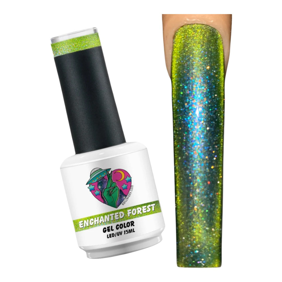 Nailz By Dev Cat Eye Gel Polish - Enchanted Forest
