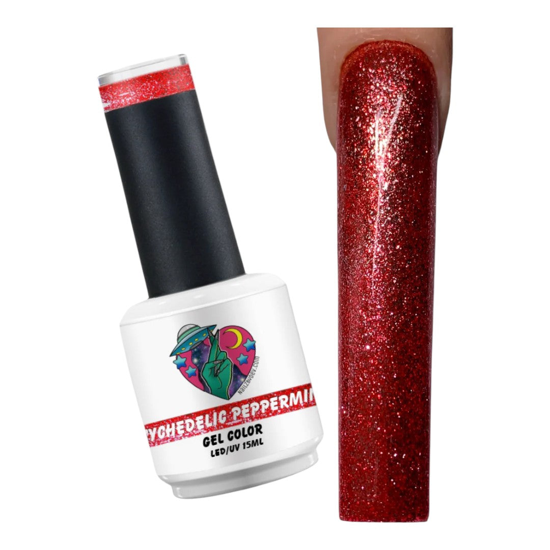 Nailz By Dev Gel Polish - Psychedelic Peppermint