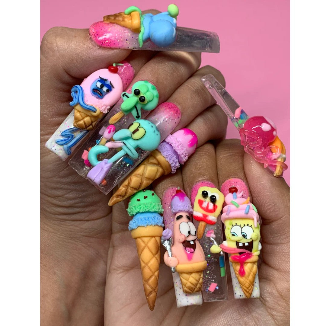 Nailz By Dev Pastel Trippy 3D Sculpting Gel - Ice Cream Dreams Collection (8pcs)