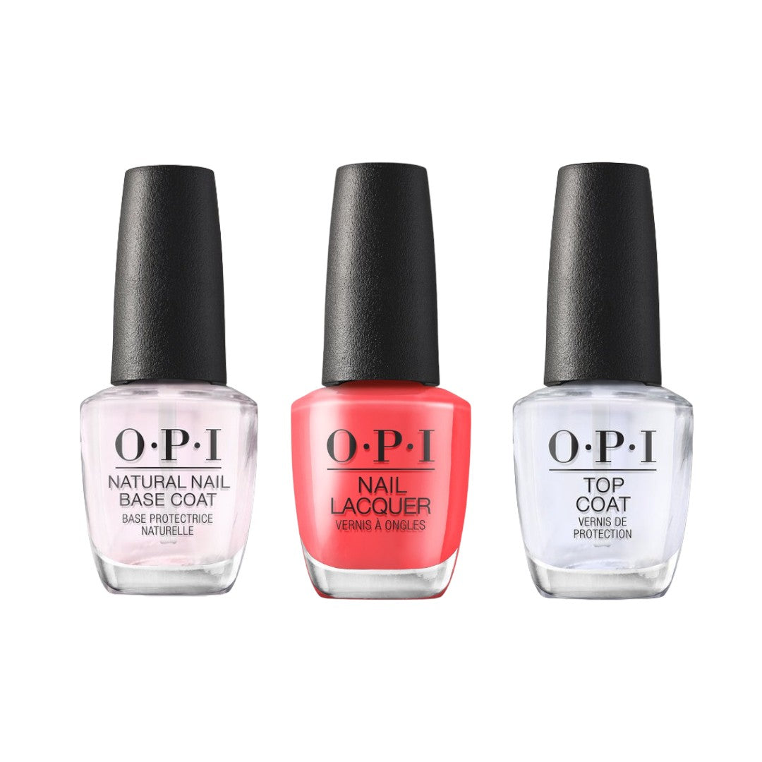 OPI Nail Polish Top Coat, Base Coat and Colour Trio from Make 'Em Jelly Collection, good base coat nail polish, nail polish for winter, nail polish set canada