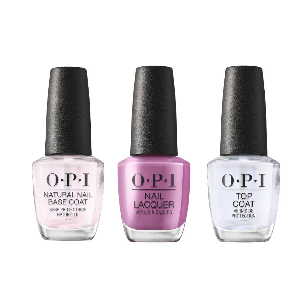 OPI Nail Polish Top Coat, Base Coat and Colour Trio from Make 'Em Jelly Collection, good base coat nail polish, nail polish for winter, nail polish set canada