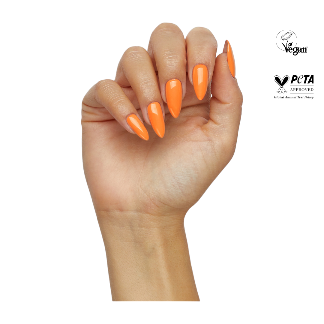 The Gel Bottle Hema-Free Gel Polish Paint, Orange Soda 712, the gel bottle canada, gel in the bottle, the gel bottle inc, vegan near me, vegan, nail salons near me, nails for you